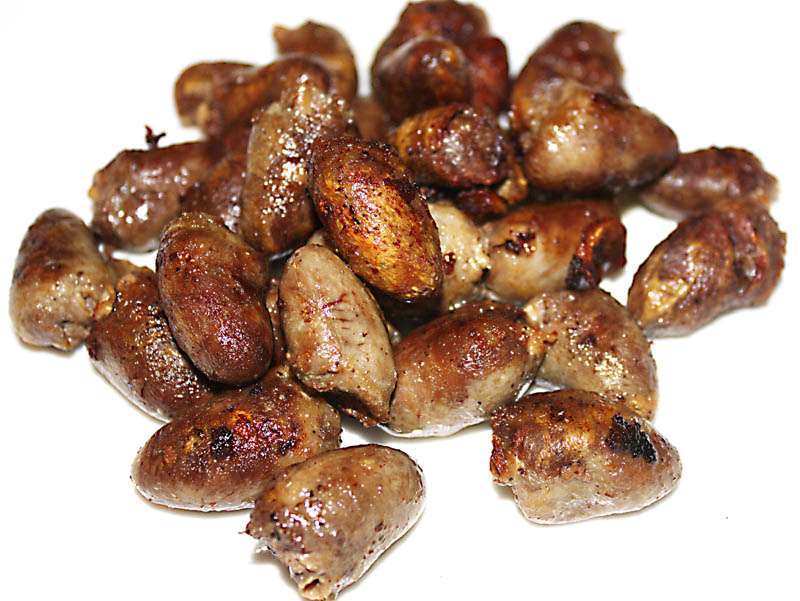 Cooked Chicken Hearts for Cats