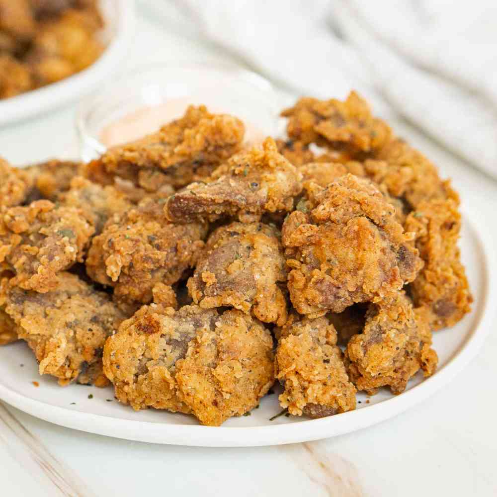 Frying Chicken Hearts For Cats